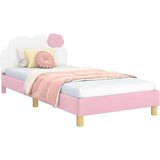  Otroški posteljni okvir z vznožjem Roza 80 x 200 cm PU, (5000104724) | Shoptok.si