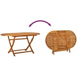  5-dijelni vrtni blagovaonski set od drva bagrema i tekstilena | shoptok.hr