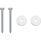  Zemaljska sidra 2 pcs Srebrna Ø10 x 30 cm Galvanizirani metal | shoptok.hr