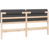  Tapecirani uzglavlje s uzglavljem Smeđa i tamno siva 180 cm | shoptok.hr