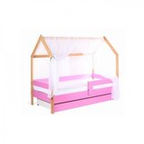 Made in Poland krevet kućica sa fiokom i dušekom 180x80cm domek-roze bukva | ePonuda.com