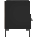 vidaXL Nočna omarica 2 kosa črna 40x35x47,5 cm inženirski les | Shoptok.si