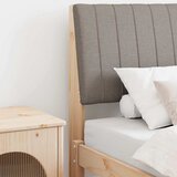 vidaXL Tapecirani uzglavlje Sivo-smeđa 75 cm Čvrsto borovo drvo Cijene