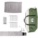 Tipi šator s krovom Zelena 6 osoba Poliester i čelik | shoptok.hr