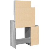 VidaXL Toaletna mizica z omarico siva sonoma 80x35x132 cm Slike