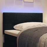  LED glava kreveta s LED trakama Crna 100 cm tkanina | Eponuda.com