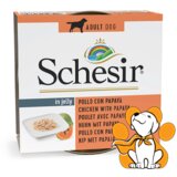 Schesir dog Chicken With Papaya 150g, Vlažna Hrana Sa Piletinom i Papajom Cene
