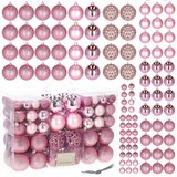  Set Božićnih Kuglica u Ružičastoj Boji - 100 komada | shoptok.hr