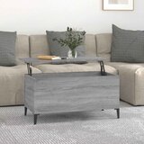  Stolić za kavu siva boja hrasta 90x44,5x45 cm konstruirano drvo | shoptok.hr