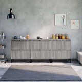  Komode 3 kom boja hrasta 60 x 35 x 70 cm od konstruiranog drva Cijene