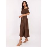 Italy Moda Dress-MI-SK-A2609.96-brown | Shoptok.si