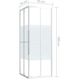vidaXL Tuš-kabina ESG 70 x 70 x 180 cm | shoptok.hr