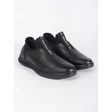 Shelvt Men's faux leather slip-on shoes | Shoptok.si