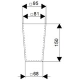 Rosan Quadro Čaša za WC četku za JQ908 | Eponuda.com