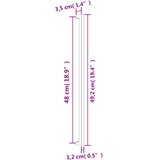  Ručke za ormarić 20 kom brončane 480 mm od nehrđajućeg čelika | shoptok.hr