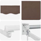  Povlačivi tende Sivosmeđa 4,5 × 3 m 100% Poliester i Aluminij | shoptok.hr