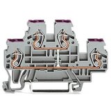 Wago GmbH & Co. KG Dvonivojski priključni blok 0,08-2,4 mmq siva L 870-508, (20859117) Cene