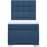  Krevet s oprugama i madracem plavi 80x200 cm od tkanine | shoptok.hr