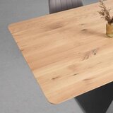 Premium Living Jedilna Miza Valera, Divji Hrast, Črna, 180 X 90 Cm | Shoptok.si