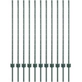  Ugrađeni stup za ogradu 11 pcs Zelena 160 cm | Eponuda.com
