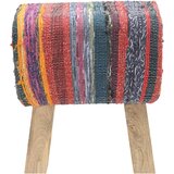  Klupa 40 x 30 x 45 cm Prava koža Šareni | shoptok.hr