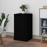 vidaXL Komoda črna 37,5x35,5x67,5 cm inženirski les Cene