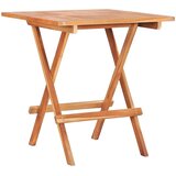 vidaXL 3-dijelni bistro set s crnim jastucima od masivne tikovine | shoptok.hr