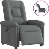 vidaXL Električni naslonjač od tkanine tamnosivi | shoptok.hr