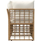 Vanjski loveseat 2 pcs Prirodna i krema bijela poliratan | shoptok.hr