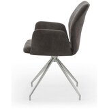 Livetastic Naslanjač Sofija, Temno Siva, Vrtljiv | Shoptok.si