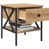 vidaXL Noćni ormarići 2 kom Artisan hrast 40x42x45 cm inženjersko drvo | shoptok.hr