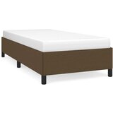 vidaXL Posteljni okvir temno rjav 90x200 cm blago, (20794697) Cene
