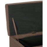  Klupa s pretincem za pohranu 116 cm smeđa poliesterska | shoptok.hr