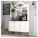 Hanah home bohem 861 višenamenska vitrina za kafe u beloj boji (845HCT5822)