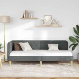  Kutni okvir kreveta Tamno siva 80 x 200 cm tkanina | shoptok.hr