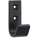 SIRO Garderobna kuka (D x Š x V: 19 x 54 x 37 mm, Broj kuka: 1 Kom., Aluminij, Crna) | shoptok.hr