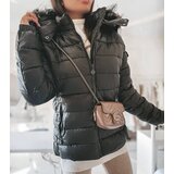 Gemre Dark green jacket with a fur hood Poisson Cene