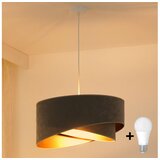  Brilagi - LED luster na sajli LYRA 1xE27/15W/230V siva/zlatna | Eponuda.com