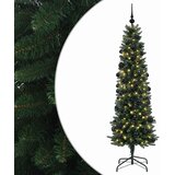  Umjetno usko božićno drvce s kuglicom 210 cm 300 LED lampica | shoptok.hr