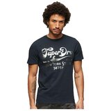Superdry Majice s kratkimi rokavi T-shirt Workwear à motif métallisé Modra | Shoptok.si