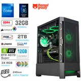 MEGA Računalnik MT S8 i7-12700K/RTX4070 Super/32GB/2TB-4.0/750W/Brez OS/črna RGB + Estetski napajalni kabli [Zelena / Črna], (22097689) | Shoptok.si