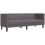  Chesterfield garnitura od 2 dijela, siva, umjetna koža | shoptok.hr