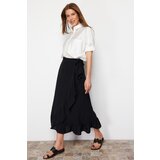 Trendyol Black Woven Wrapped Ruffle Skirt | Eponuda.ba