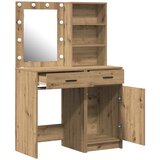  Set stola za oblačenje s LED s ladicama 2 pcs Umjetnički hrast | shoptok.hr