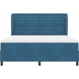  Krevet s opruga kutije Tamno plava 200 x 180 cm Baršun | shoptok.hr