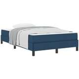 vidaXL Postelja z vzmetnico z vzmetnico Modra 120 x 190 cm blago, (5000127367) | Shoptok.si