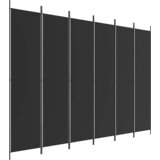 Sobna pregrada s 6 panela crna 300 x 220 cm od tkanine | shoptok.hr
