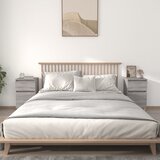  Noćni ormarići 2 kom boja dimljenog smeđi 40x35x70 cm | Eponuda.com