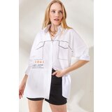 Olalook Shirt - White - Oversize Cijene