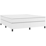  Okvir za krevet s oprugom bijela 180x200 cm od umjetne kože | shoptok.hr